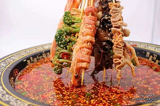 米線加盟店,十秒到